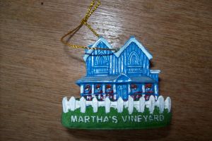 Ornament Blue Cottage Martha's Vineyard
