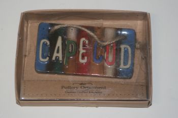 Cape Cod License Plate Ornament