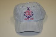 Cape Cod Seersucker Blue Hat